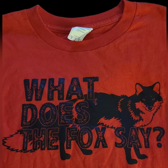 Vintage "WHAT DOES THE FOX SAY" Tee EC Sz Med - Picture 3 of 3
